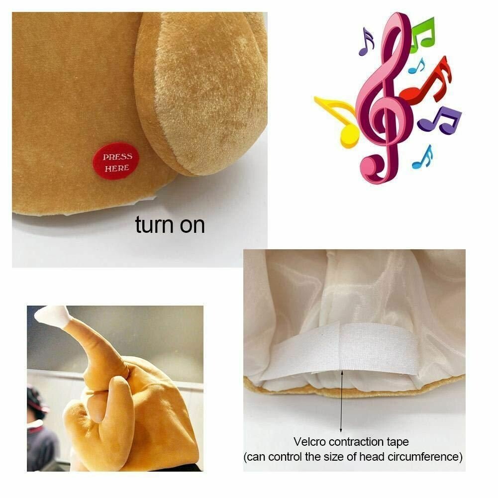 Perfect decoration for Thanksgiving-Electric turkey cap