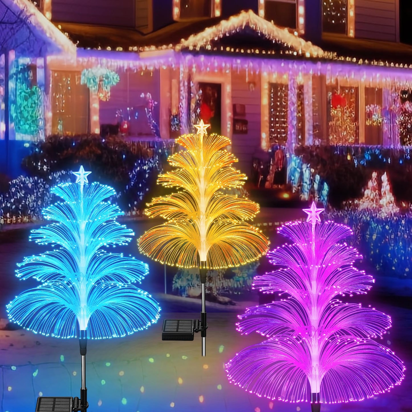 🔥7 Color Changing Christmas Firework Lights
