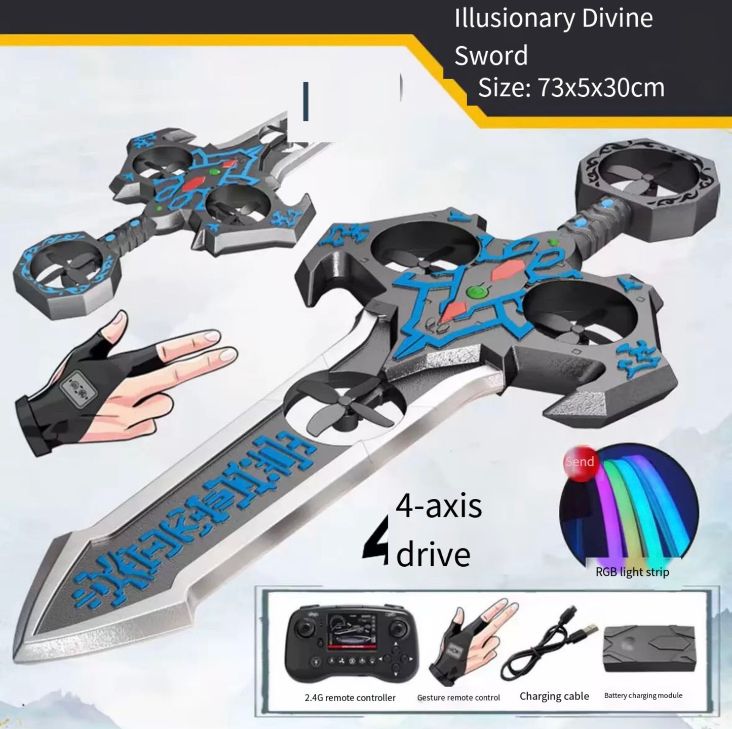 Sword Remote Controlled Aircraft for Beginners Hobby RC Plane Toys