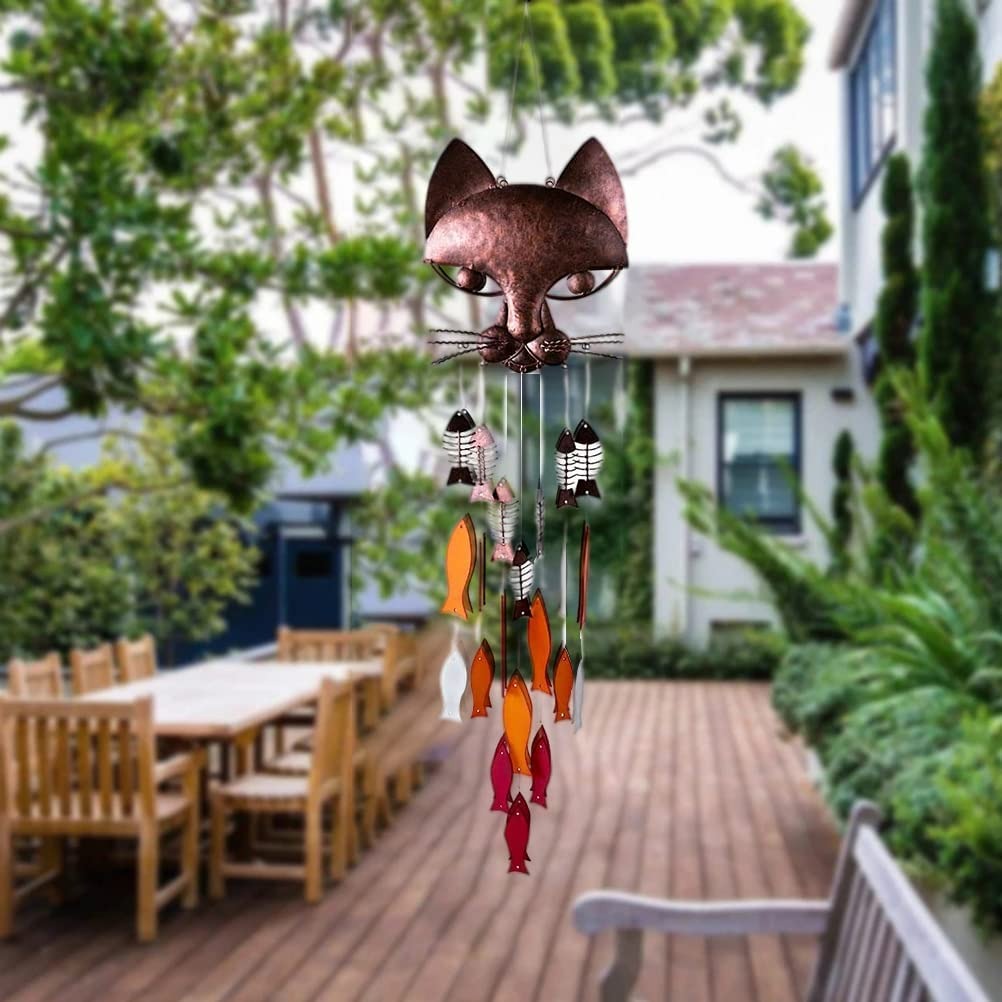 🔥HOT SALE🔥Handicraft Metal Fun Catfish Wind Chime🎐